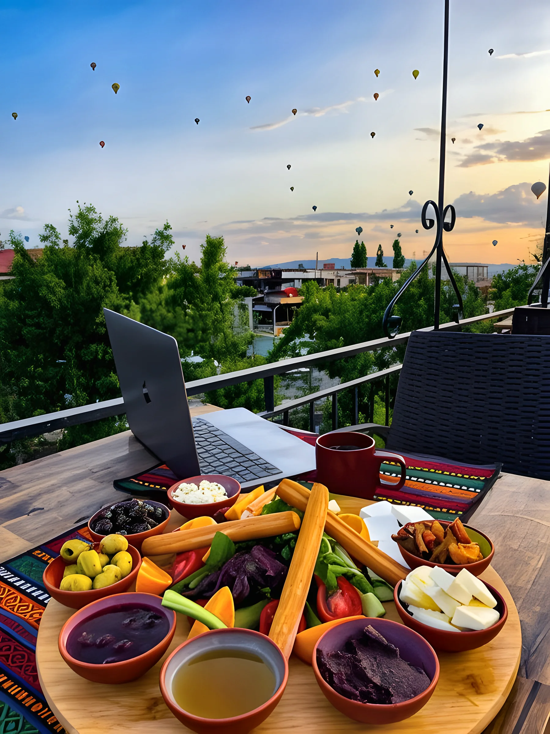 Enjoy breakfast on the terrace and start your day